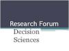 Research Forum Research Forum