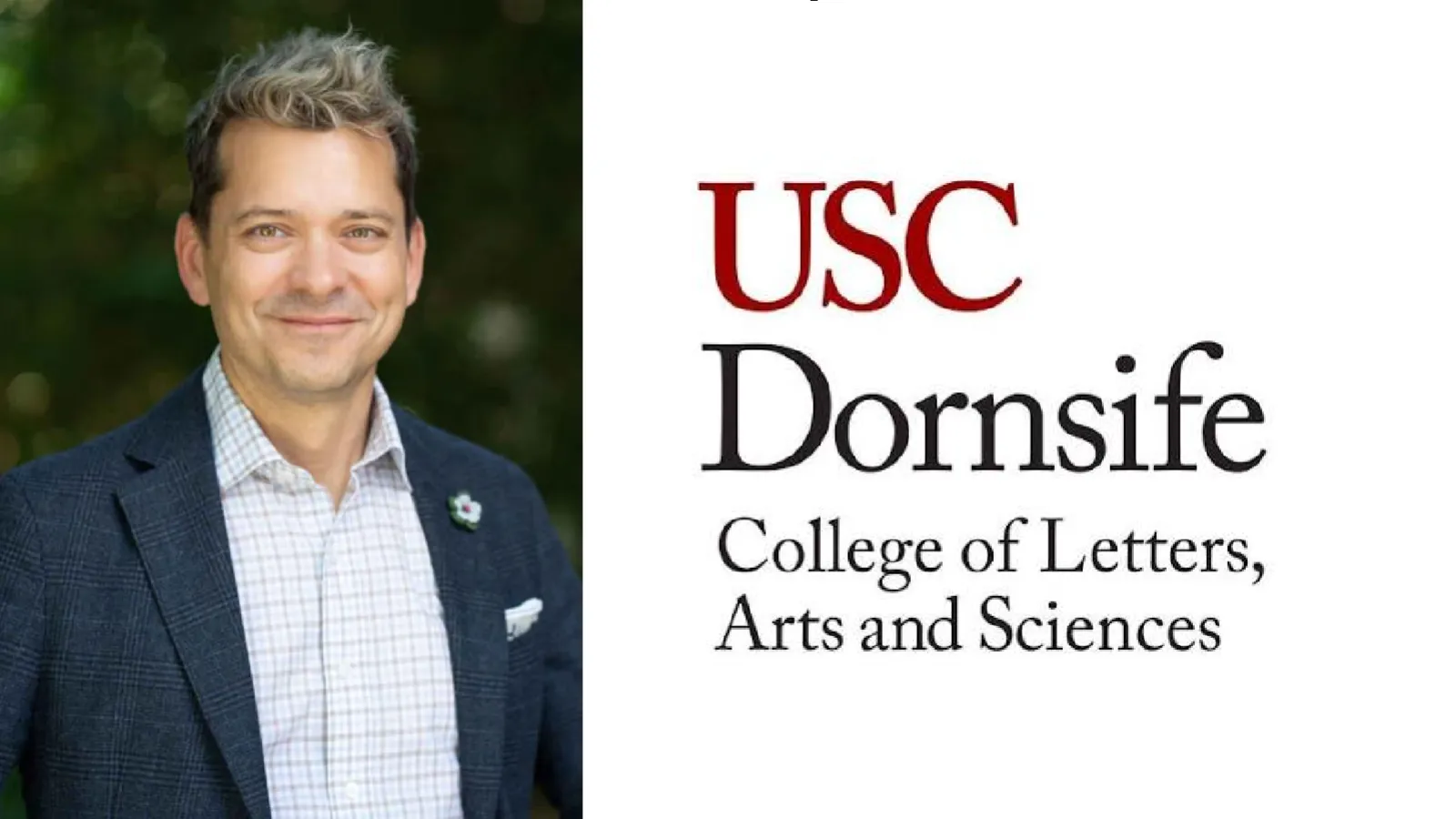 Joe Arvai with USC Dornsife text