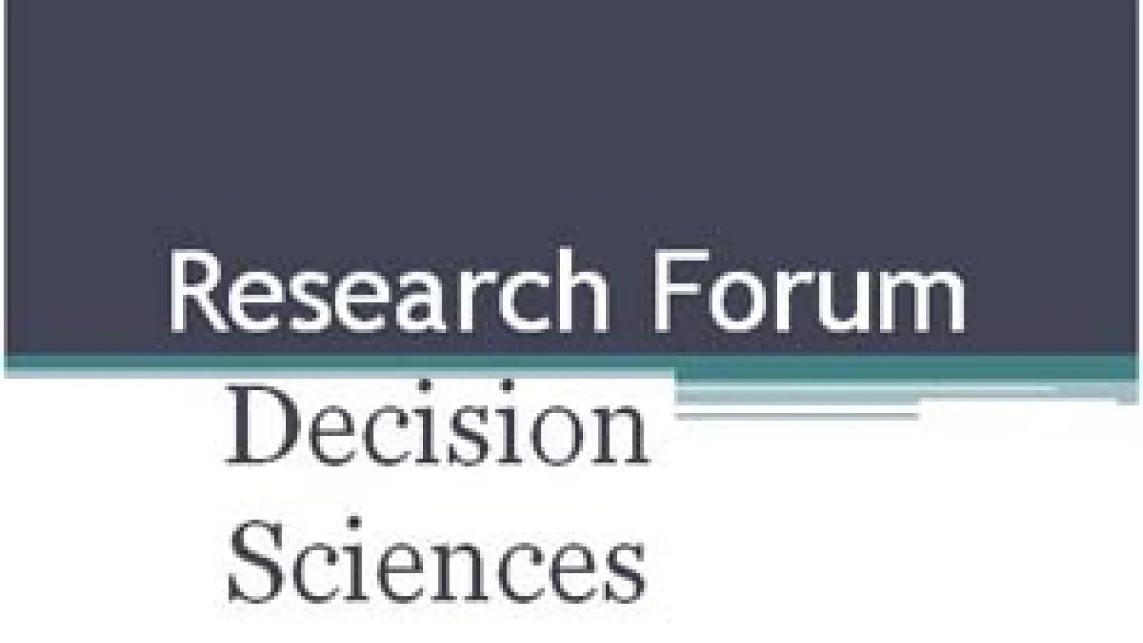 Research Forum